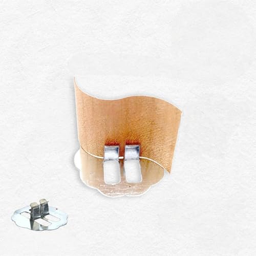 UYSSJTGAZ 10 Sets 10–180 x 30 mm große S-förmige Holzdochte zur Kerzenherstellung mit Metalldochthalter, rauchfreie Sojakerzendochte, Crackle-Holzdochte(30 * 20mm) von UYSSJTGAZ