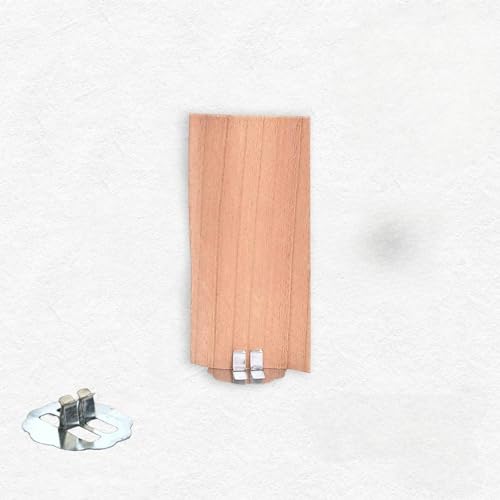 UYSSJTGAZ 10 Sets 10–180 x 30 mm große S-förmige Holzdochte zur Kerzenherstellung mit Metalldochthalter, rauchfreie Sojakerzendochte, Crackle-Holzdochte(30 * 55mm) von UYSSJTGAZ