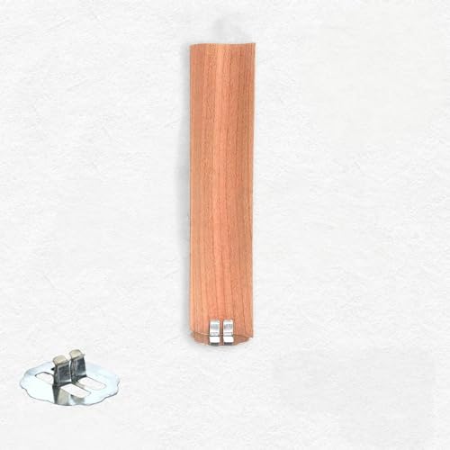UYSSJTGAZ 10 Sets 10–180 x 30 mm große S-förmige Holzdochte zur Kerzenherstellung mit Metalldochthalter, rauchfreie Sojakerzendochte, Crackle-Holzdochte(30 * 85mm) von UYSSJTGAZ