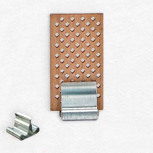 UYSSJTGAZ 36–101 mm, 2/4 Sets, breite, Hohle Diamant-Dochte aus großem Holz zur Kerzenherstellung mit Metalldochthalter, rauchfreie Sojakerzen, Crackle-Holzdochte(4 Sets,20 * 36mm) von UYSSJTGAZ