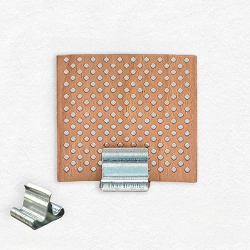 UYSSJTGAZ 36–101 mm, 2/4 Sets, breite, Hohle Diamant-Dochte aus großem Holz zur Kerzenherstellung mit Metalldochthalter, rauchfreie Sojakerzen, Crackle-Holzdochte(4 Sets,40 * 40mm) von UYSSJTGAZ
