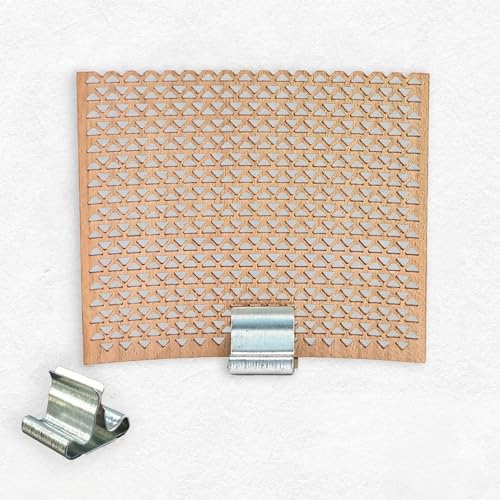 UYSSJTGAZ 76 * 60–100 mm, 2 Sets, quadratische große Holzdochte zur Kerzenherstellung mit Metalldochthalter, rauchfreie Sojakerzendochte, Crackle-Holzdochte(70 * 60mm) von UYSSJTGAZ