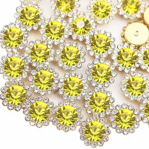 120 Stück Sonnenblumen-Strasssteine zum Aufnähen, Kristallglas, Metallklauen-Strasssteine zum Basteln, Glitzer-Edelsteine für Kleidung, Schuhe, Kappe, Ohrringe, Gürtel, Nähzubehör (18 Zitronengelb 120 Stück Sonnenblumen-Strasssteine zum Aufnähen, Kristallglas, Metallklauen-Strasssteine zum Basteln, Glitzer-Edelsteine für Kleidung, Schuhe, Kappe, Ohrringe, Gürtel, Nähzubehör (18 Zitronengelb von UYTRDVG