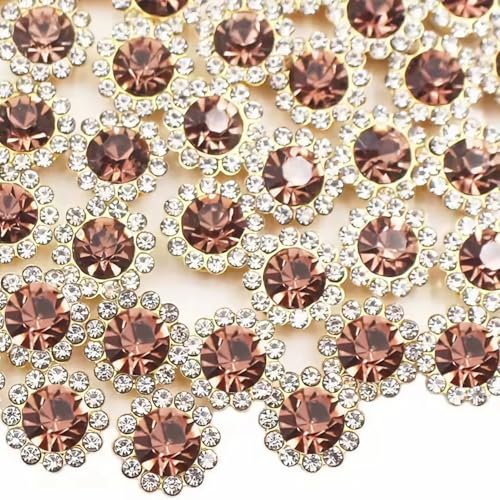 120 Stück Sonnenblumen-Strasssteine zum Aufnähen, Kristallglas, Metallklauen-Strasssteine zum Basteln, Glitzer-Edelsteine für Kleidung, Schuhe, Kappen, Ohrringe, Gürtel, Nähzubehör (20 dunkelviolett) 120 Stück Sonnenblumen-Strasssteine zum Aufnähen, Kristallglas, Metallklauen-Strasssteine zum Basteln, Glitzer-Edelsteine für Kleidung, Schuhe, Kappen, Ohrringe, Gürtel, Nähzubehör (20 dunkelviolett) von UYTRDVG
