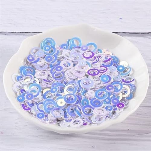 Dekorative Pailletten, Nähpailletten, Nähpailletten, 10 g/Packung Glitter Pailletten 4mm / 6mm Ring Runde Form lose Pailletten für Nail Art Frauen Nähen Kinder DIY Zubehör - JG Dekorative Pailletten, Nähpailletten, Nähpailletten, 10 g/Packung Glitter Pailletten 4mm / 6mm Ring Runde Form lose Pailletten für Nail Art Frauen Nähen Kinder DIY Zubehör - JG von UYUME
