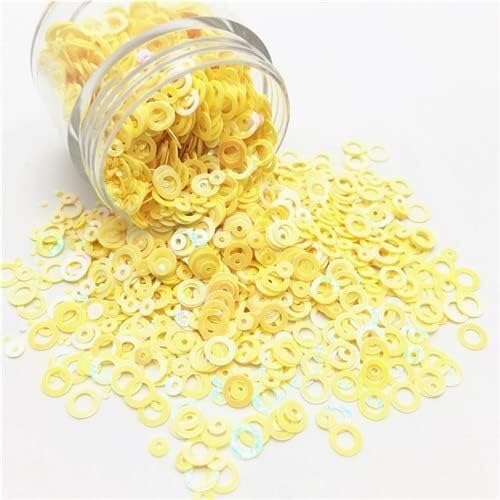 Dekorative Pailletten, Pailletten nähen, Nähpailletten, doppelter Pailletten 5mm rund Ring 3mm runde Form Punkte lose Pailletten für Nail Art für Frauen Nail Art Nähen Dekorative Pailletten, Pailletten nähen, Nähpailletten, doppelter Pailletten 5mm rund Ring 3mm runde Form Punkte lose Pailletten für Nail Art für Frauen Nail Art Nähen von UYUME