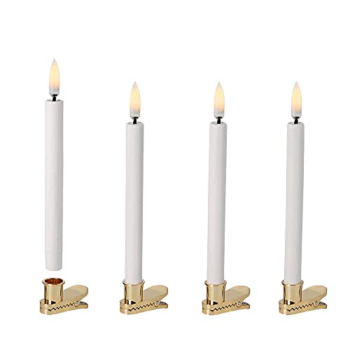 Piffany Copenhagen Uyuni Lighting Mini 4er Set LED Stabkerzen mit Clip 1,3 x 12 cm Kunstsoff Weiss - 6 Stunden Timerfunktion - Keine Brandgefahr, Keine Rußbildung und kein Geruch Piffany Copenhagen Uyuni Lighting Mini 4er Set LED Stabkerzen mit Clip 1,3 x 12 cm Kunstsoff Weiss - 6 Stunden Timerfunktion - Keine Brandgefahr, Keine Rußbildung und kein Geruch von UYUNI