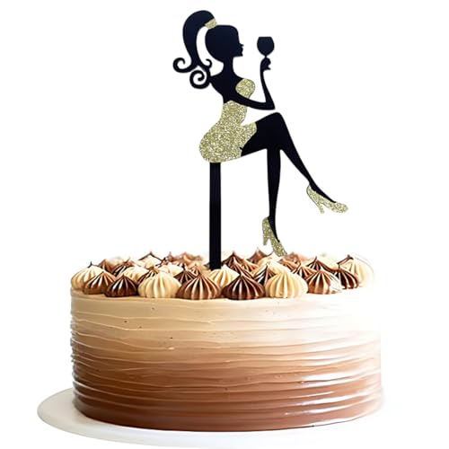 UYVPAER Mädchensilhouette Tortendeko, Cake Topper Glitter High Heel Mädchen Kuchen Deko Für Mädchen Lady Bachelorette Thema Geburtstag Party Tortendeko UYVPAER Mädchensilhouette Tortendeko, Cake Topper Glitter High Heel Mädchen Kuchen Deko Für Mädchen Lady Bachelorette Thema Geburtstag Party Tortendeko von UYVPAER