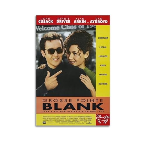 UYYRWEQRTR Grosse Pointe Blanko-Poster, ästhetische Wandkunst, dekoratives Gemälde, Poster, Dekoration, Vintage-Leinwand für Wohnzimmer, Schlafzimmer, 50 x 75 cm, ungerahmter Stil von UYYRWEQRTR