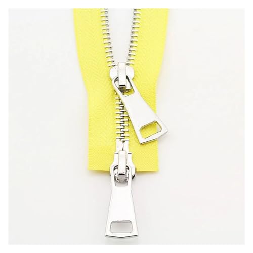 Nylon-Reißverschlüsse, Reißverschlüsse, 2 Stück, 70/90 cm, doppelköpfiger Metallreißverschluss, Jackenmantel-Reißverschluss, DIY-Handarbeit, offener Schwanz, Zwei-Wege-Reißverschluss, Zubehör(Yellow,7 Nylon-Reißverschlüsse, Reißverschlüsse, 2 Stück, 70/90 cm, doppelköpfiger Metallreißverschluss, Jackenmantel-Reißverschluss, DIY-Handarbeit, offener Schwanz, Zwei-Wege-Reißverschluss, Zubehör(Yellow,7 von UZAMIRLEX