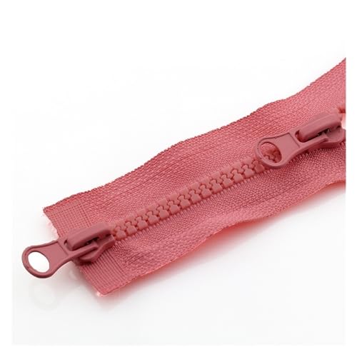 Nylon-Reißverschlüsse, Reißverschlüsse, 5 Stück, 80/90/100/120/150 cm, doppelter Schieber-Reißverschluss, offenes Ende, automatische Verriegelung, zweiseitiger doppelter offener Reißverschluss for Näh von UZAMIRLEX