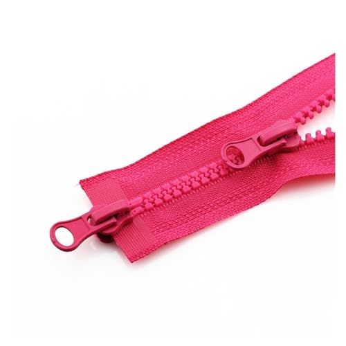 Nylon-Reißverschlüsse, Reißverschlüsse, 5 Stück, 80/90/100/120/150 cm, doppelter Schieber-Reißverschluss, offenes Ende, automatische Verriegelung, zweiseitiger doppelter offener Reißverschluss for Näh von UZAMIRLEX