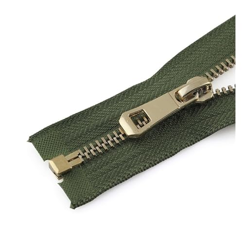 Nylon-Reißverschlüsse, Reißverschlüsse 55/65/75 cm offener Reißverschluss for Selbernähen von Kleidungszubehör Reißverschluss for Jacken, Mäntel, Kleidungsstücke, Schuhe(Light green,55CM-5#) von UZAMIRLEX