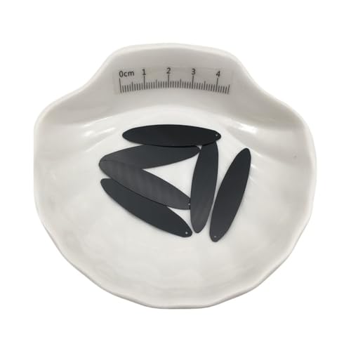 Pailletten zum Basteln, 1 Packung Pailletten for Kleidung und Schmuck, 10 × 40 mm große, rechteckige, flache, lose Pailletten(Fuchsia,30) von UZAMIRLEX