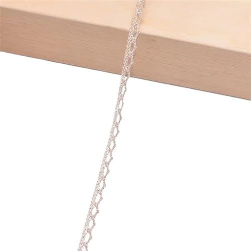 Spitzenband-Stoff, 20 Yards Gold Silber Spitzenbesatz Blumenstickerei(B12) von UZAMIRLEX