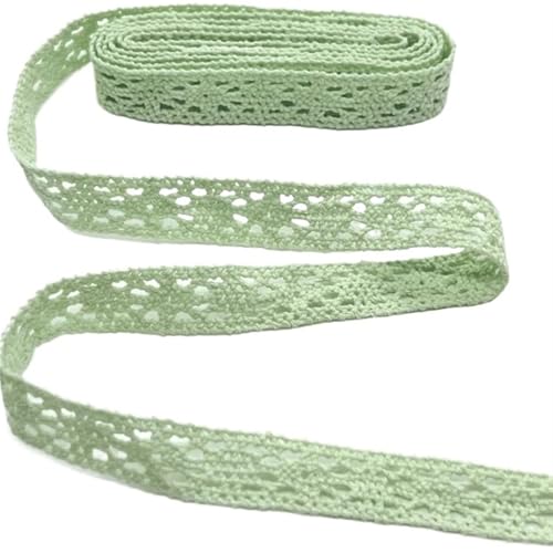 Spitzenband-Stoff, 5 m gehäkelte Gurtband-Spitzenbesätze aus Baumwolle(C01024 (1.2cm)) von UZAMIRLEX
