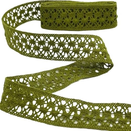Spitzenband-Stoff, 5 m gehäkelte Gurtband-Spitzenbesätze aus Baumwolle(C17662 (2cm)) von UZAMIRLEX