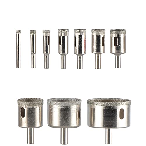 UZAMIRLEX Diamantbeschichtete Lochsäge-Fliesenbohrer, Diamantbeschichteter Bohrer, 3–60 mm, for Fliesen, Marmor, Glas, Keramik, Lochsäge, Bohrer, Diamantkernbohrer(2pcs set2) von UZAMIRLEX