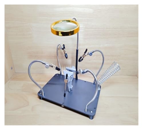 UZAMIRLEX Dritte Hand Lötunterstützung, Lötstation, Werkzeug aus dritter Hand, mehrere Konfigurationen, multifunktionale elektronische Reparatur, 1 Stück(4clamps+modifiedvise+Mirror(withluotieframe)) UZAMIRLEX Dritte Hand Lötunterstützung, Lötstation, Werkzeug aus dritter Hand, mehrere Konfigurationen, multifunktionale elektronische Reparatur, 1 Stück(4clamps+modifiedvise+Mirror(withluotieframe)) von UZAMIRLEX