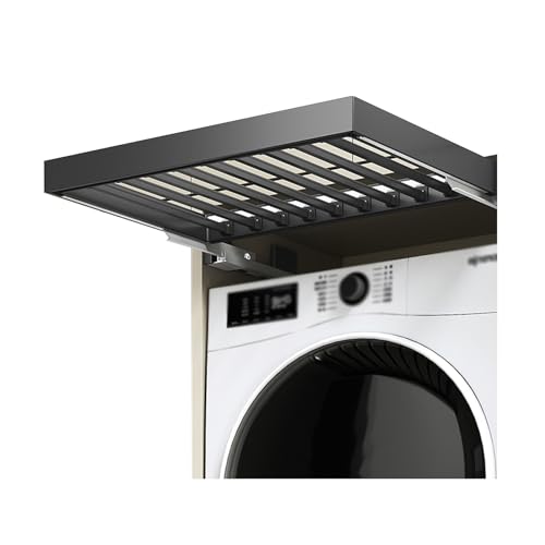 UZAMIRLEX Hosenständer, Aluminiumlegierung ABS Einstellbare Breite Versteckter Wäscheständer Platz(664-714mm) von UZAMIRLEX