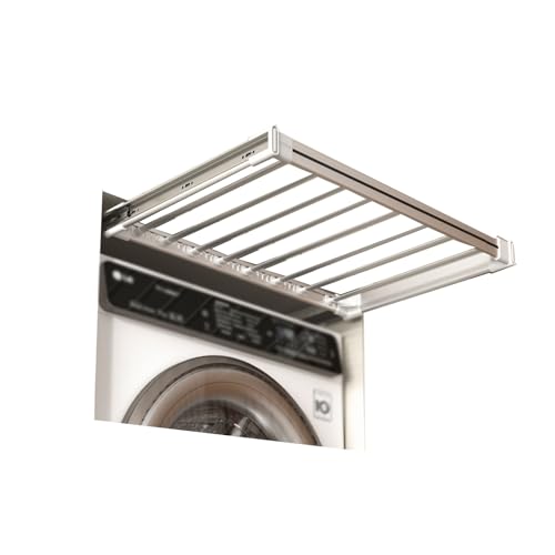 UZAMIRLEX Hosenständer, Ausziehbarer Hosen- und Wäscheständer aus Aluminiumlegierung for Kleiderschrank/Waschmaschine, Weiß, mehrere Größen(450-600mm) von UZAMIRLEX