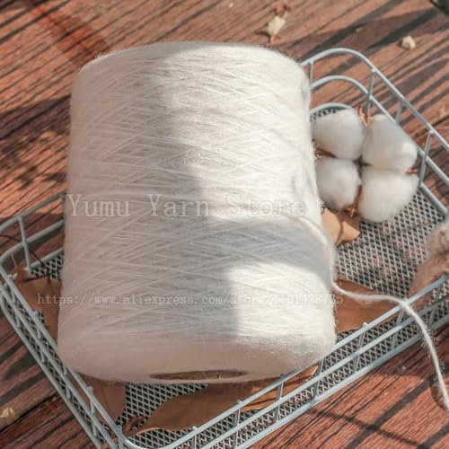 UZAMIRLEX Leichtes, hypoallergenes Doppelstrick-Häkelgarn zu 500 g/1 Stück superweiches warmes Häkel-Kaschmir-Mohair-Garn Handstrickwolle Acryl Anti-Pilling-Pullover-Schal-Faden(No.27) von UZAMIRLEX