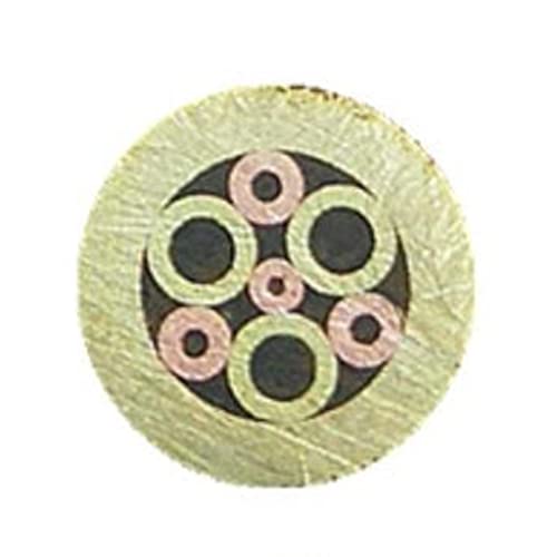 UZAMIRLEX Mosaik-Stiftnieten, Mosaikstift Nieten Griff Schraube Messing Stahl Kupfer 6mm Durchmesser Multicolor(No.11) von UZAMIRLEX