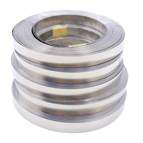 UZAMIRLEX Nickel Streifen, 18650 Li-Ionen-Batterie Nickelblechplattenanschluss 0,1 mm 0,2 mm Stahlband-Punktschweißgerät Batterieschweißgerät Lötfahne(0.2 X 10mm (10m)) von UZAMIRLEX