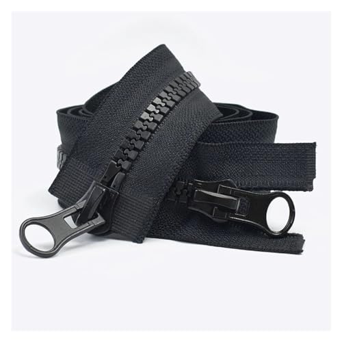 UZAMIRLEX Nylon-Reißverschlüsse, Reißverschlüsse, 2 Stück, Reißverschlüsse, schwarz, weiß, Doppelschieber, offenes Ende, for Nähen von Mänteln, Kleidung, Zelten, DIY-Zubehör(Black,60CM-NO5) UZAMIRLEX Nylon-Reißverschlüsse, Reißverschlüsse, 2 Stück, Reißverschlüsse, schwarz, weiß, Doppelschieber, offenes Ende, for Nähen von Mänteln, Kleidung, Zelten, DIY-Zubehör(Black,60CM-NO5) von UZAMIRLEX