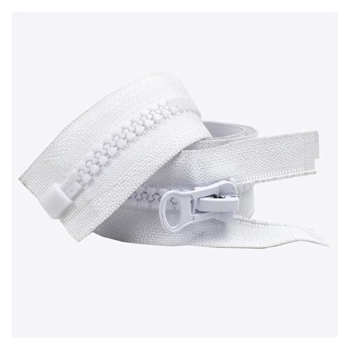 UZAMIRLEX Nylon-Reißverschlüsse, Reißverschlüsse, 2 Stück, Reißverschlüsse, schwarz, weiß, Doppelschieber, offenes Ende, for Nähen von Mänteln, Kleidung, Zelten, DIY-Zubehör(White,70CM-NO5) UZAMIRLEX Nylon-Reißverschlüsse, Reißverschlüsse, 2 Stück, Reißverschlüsse, schwarz, weiß, Doppelschieber, offenes Ende, for Nähen von Mänteln, Kleidung, Zelten, DIY-Zubehör(White,70CM-NO5) von UZAMIRLEX