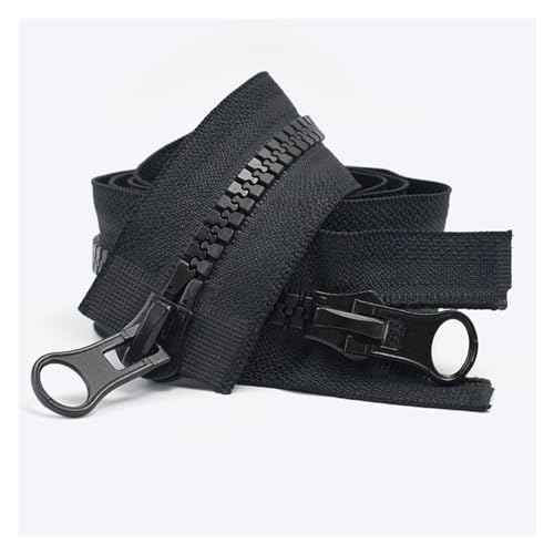 UZAMIRLEX Nylon-Reißverschlüsse, Reißverschlüsse, 60–250 cm, Doppelschieber, offener Reißverschluss, for Jacken, Mäntel, Zelte, Schwarze Reißverschlüsse, DIY, Nähen, Kleidungszubehör(Black,90CM-NO8) UZAMIRLEX Nylon-Reißverschlüsse, Reißverschlüsse, 60–250 cm, Doppelschieber, offener Reißverschluss, for Jacken, Mäntel, Zelte, Schwarze Reißverschlüsse, DIY, Nähen, Kleidungszubehör(Black,90CM-NO8) von UZAMIRLEX