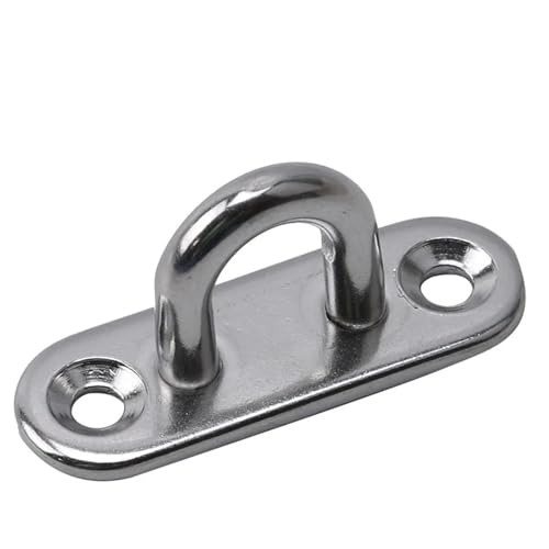 UZAMIRLEX Quadratische Pad-Ösenplatte, 1/3/5 stücke Montieren Wand U Boot Decke Aufhänger Ring Garage Hängematte Pad Auge Platte(304 m6 6x2x2.5cm) von UZAMIRLEX