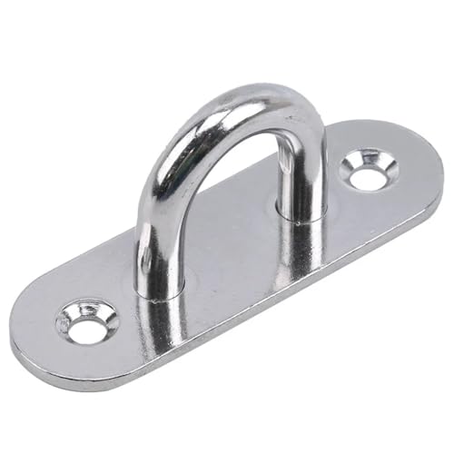 UZAMIRLEX Quadratische Pad-Ösenplatte, 1/3/5 stücke Montieren Wand U Boot Decke Aufhänger Ring Garage Hängematte Pad Auge Platte(304 m8 8x2.5x3.5cm) von UZAMIRLEX