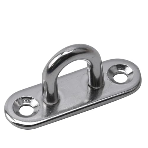 UZAMIRLEX Quadratische Pad-Ösenplatte, 1/3/5 stücke Montieren Wand U Boot Decke Aufhänger Ring Garage Hängematte Pad Auge Platte(3pcs 304 m5) von UZAMIRLEX