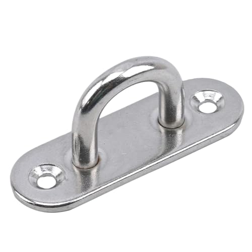 UZAMIRLEX Quadratische Pad-Ösenplatte, 1/3/5 stücke Montieren Wand U Boot Decke Aufhänger Ring Garage Hängematte Pad Auge Platte(3pcs 304 m6) von UZAMIRLEX