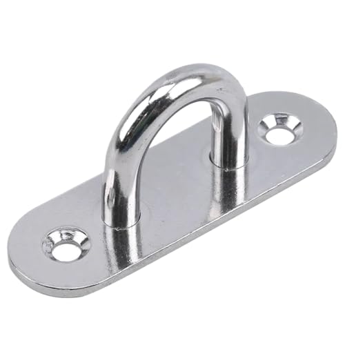 UZAMIRLEX Quadratische Pad-Ösenplatte, 1/3/5 stücke Montieren Wand U Boot Decke Aufhänger Ring Garage Hängematte Pad Auge Platte(5pcs 304 m8) von UZAMIRLEX