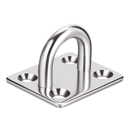 UZAMIRLEX Quadratische Pad-Ösenplatte, 1-10PCS Auge Platten Marine Hardware Multifunktionale Wand Halterung Haken(M6,1PC) von UZAMIRLEX