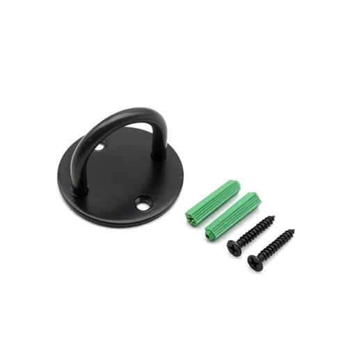 UZAMIRLEX Quadratische Pad-Ösenplatte, 1pc Decke Haken mit Schraube Heavy Duty U-Form Klammer Ring Aufhänger(Black L) von UZAMIRLEX