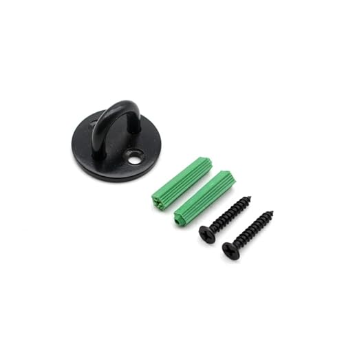 UZAMIRLEX Quadratische Pad-Ösenplatte, 1pc Decke Haken mit Schraube Heavy Duty U-Form Klammer Ring Aufhänger(Black S) von UZAMIRLEX