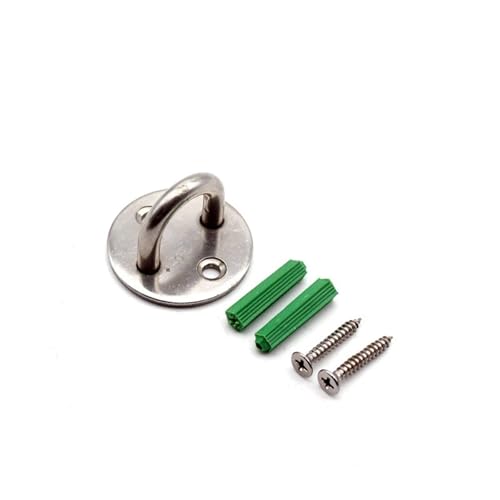UZAMIRLEX Quadratische Pad-Ösenplatte, 1pc Decke Haken mit Schraube Heavy Duty U-Form Klammer Ring Aufhänger(Silver M) von UZAMIRLEX