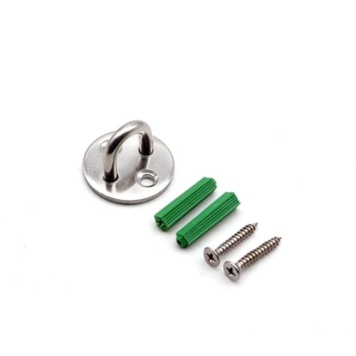 UZAMIRLEX Quadratische Pad-Ösenplatte, 1pc Decke Haken mit Schraube Heavy Duty U-Form Klammer Ring Aufhänger(Silver S) von UZAMIRLEX