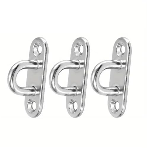 UZAMIRLEX Quadratische Pad-Ösenplatte, 5 Stück Hochleistungshaken – Wand- und Deckenmontage, U-Boot-Design(3pcs) von UZAMIRLEX