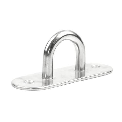 UZAMIRLEX Quadratische Pad-Ösenplatte, Ösenplatte Decktürschnalle Nagelring Wandhaken Deckenmontagehaken(Oval,9mm) von UZAMIRLEX