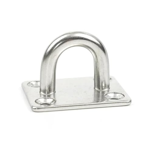 UZAMIRLEX Quadratische Pad-Ösenplatte, Ösenplatte Decktürschnalle Nagelring Wandhaken Deckenmontagehaken(Rectangle,5mm) von UZAMIRLEX
