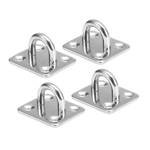 UZAMIRLEX Quadratische Pad-Ösenplatte, Robuster Sonnenschutz for Decke und Wand, for Boote und Yachten, 5 mm/6 mm/8 mm, 4 Stück(304 M5) von UZAMIRLEX