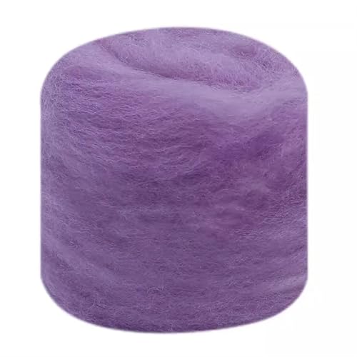 UZAMIRLEX Wolle zum Nadelfilzen, Nadelfilzwolle Roving Multicolor Mehrere Größen 3er-Pack(18,50g) von UZAMIRLEX