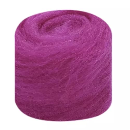 UZAMIRLEX Wolle zum Nadelfilzen, Nadelfilzwolle Roving Multicolor Mehrere Größen 3er-Pack(42,50g) von UZAMIRLEX