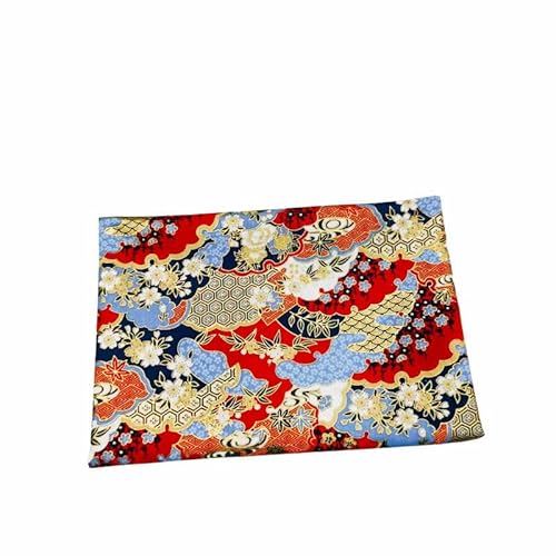 UZAMIRLEX Wrapping Stoff Tasche, 70 * 70CM 5/10PCS Rot Blau Blume Wiederverwendbare Geschenkpapier(Colorful,70 * 70cm 10PCS) von UZAMIRLEX