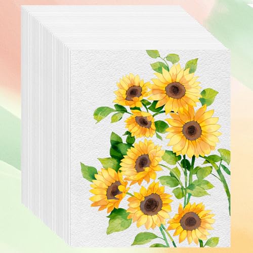 UZSUZZ 50 Blatt Aquarellpapier A4, 200G/M² Naturweiß Aquarellblock Malpapier, Aquarell Papier, Aqurellpapierblock für Studenten, Watercolor Paper für Aquarell Gouache Acryl Zeichnen Kunstwerke DIY UZSUZZ 50 Blatt Aquarellpapier A4, 200G/M² Naturweiß Aquarellblock Malpapier, Aquarell Papier, Aqurellpapierblock für Studenten, Watercolor Paper für Aquarell Gouache Acryl Zeichnen Kunstwerke DIY von UZSUZZ