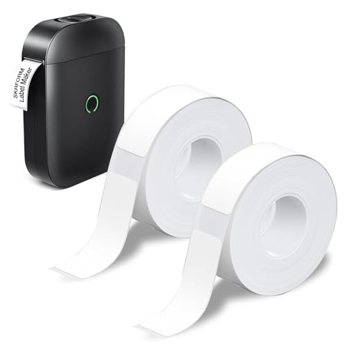UZSUZZ Etikettenband 14x40mm, Thermo Etiketten Weiß, Etikettenband Ersatz, Kompatible Für Letratag Etikettenband 160 Blatt/Rolle Laminated Schriftbänder Wasserfeste Etiketten (2Rolle) von UZSUZZ
